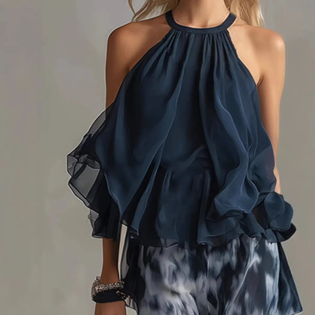 SELENE | CONJUNTO HALTER FLUIDO