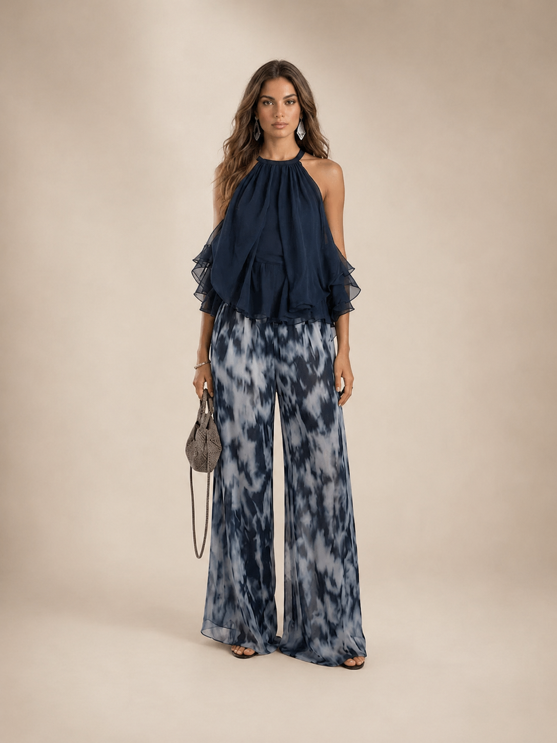 SELENE | CONJUNTO HALTER FLUIDO