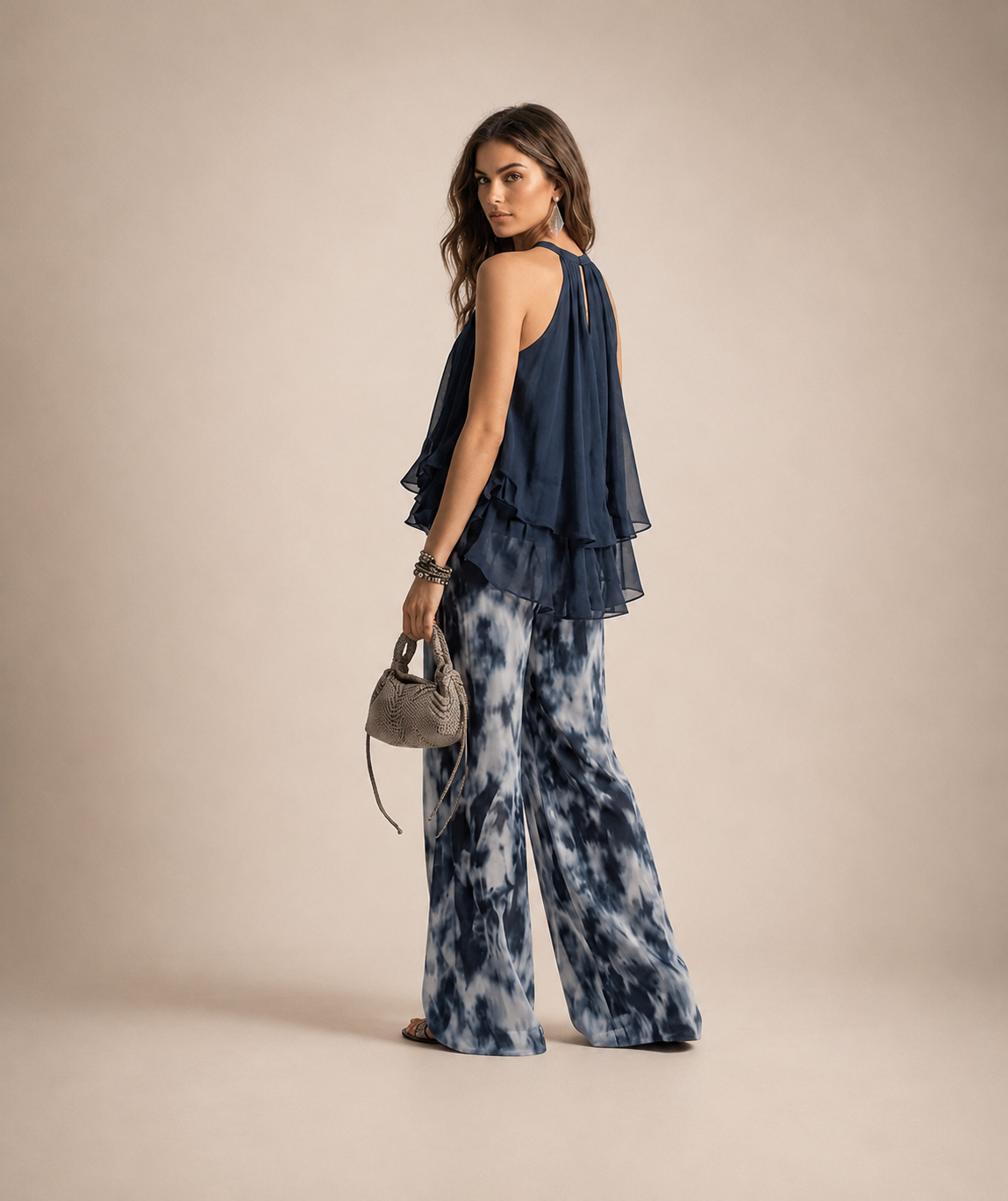 SELENE | CONJUNTO HALTER FLUIDO