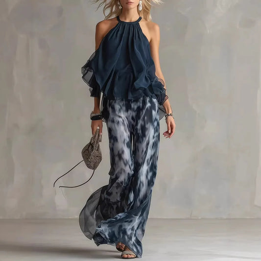 SELENE | CONJUNTO HALTER FLUIDO